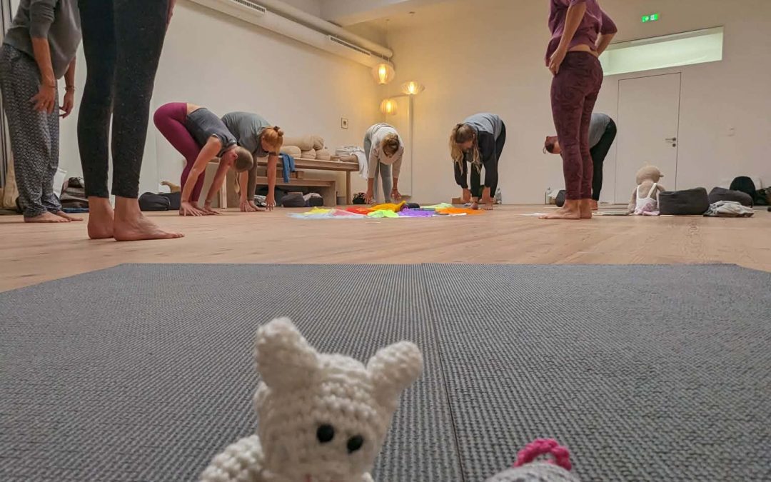 Yogalehrer Ausbildung in Innsbruck Gruppen Übung mit Julia Vosen