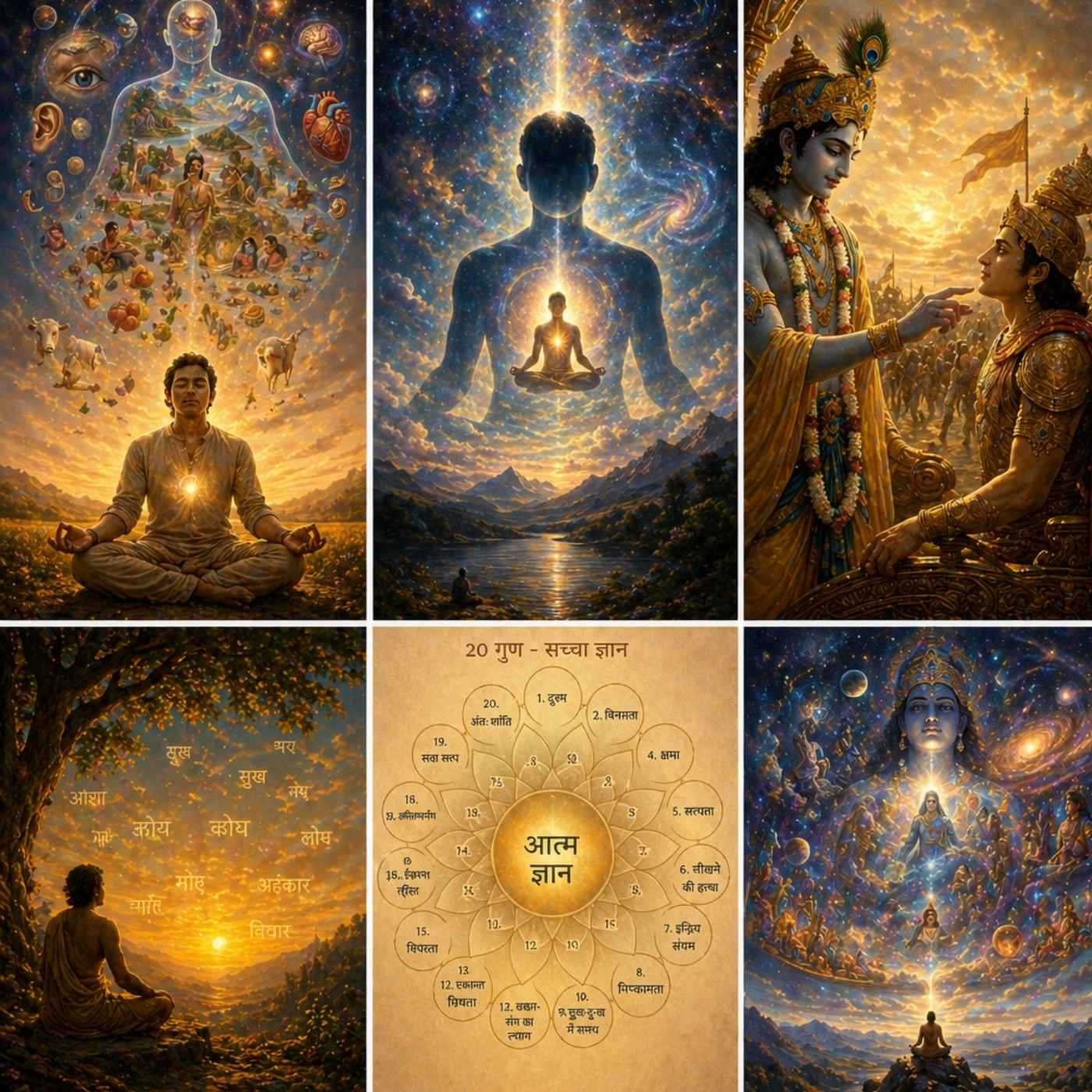 Man sieht auf dem Bild die Einzeln Bilder des Kapitels als Kollage