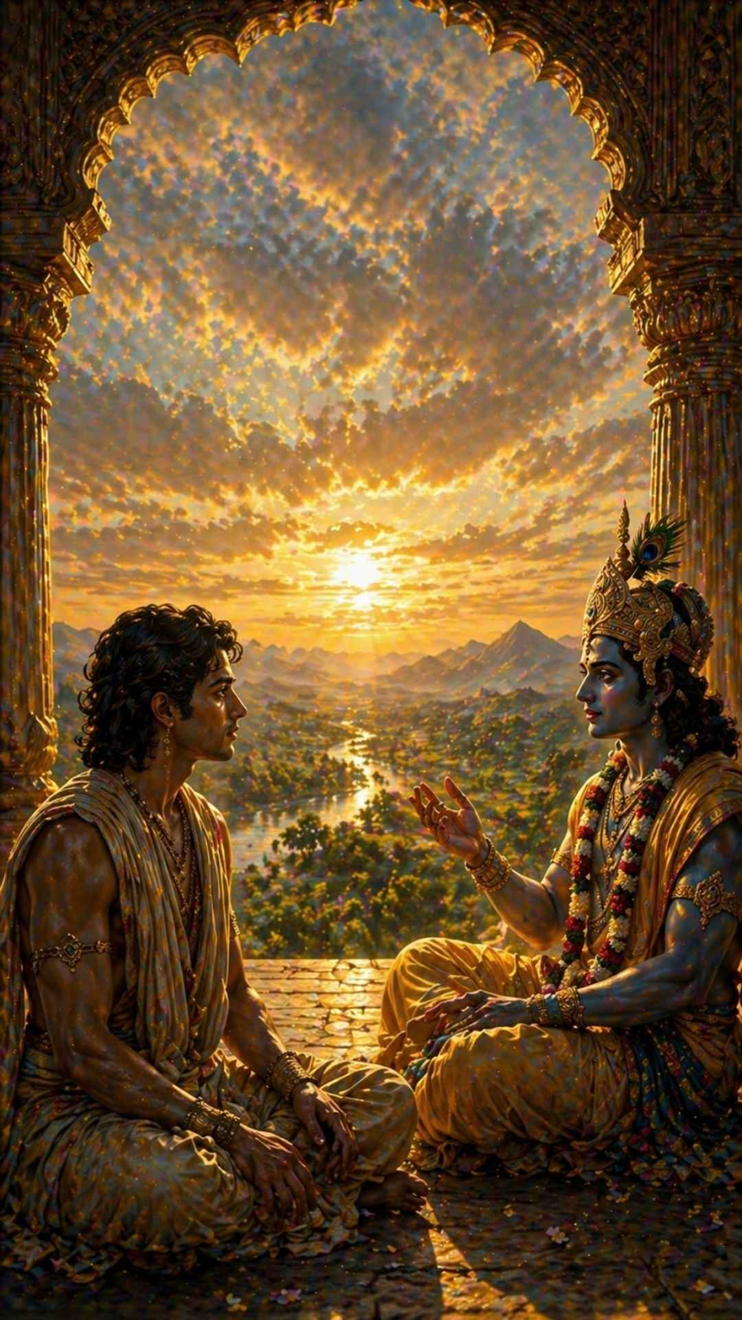 Yogini bei der Pranayama Atmung 