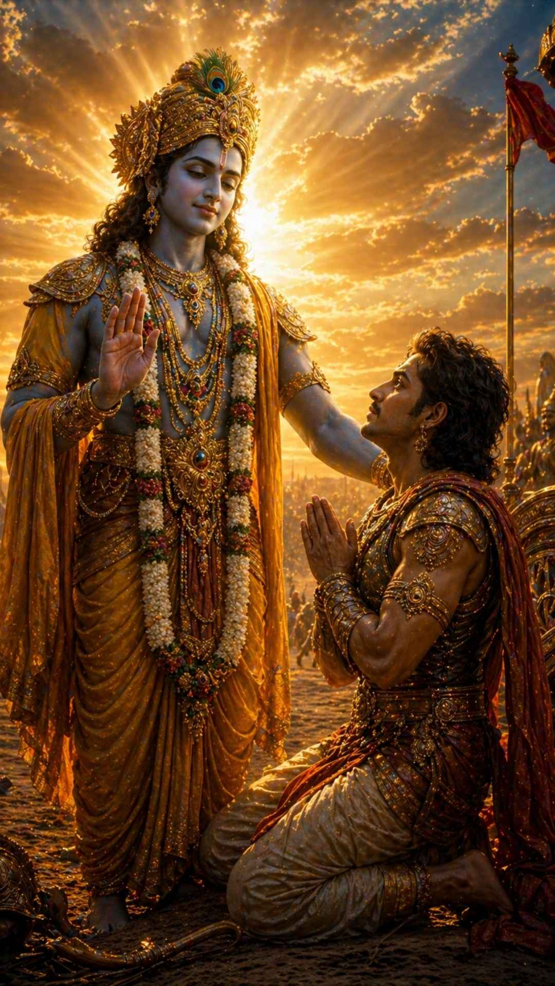 Yogini bei der Pranayama Atmung 