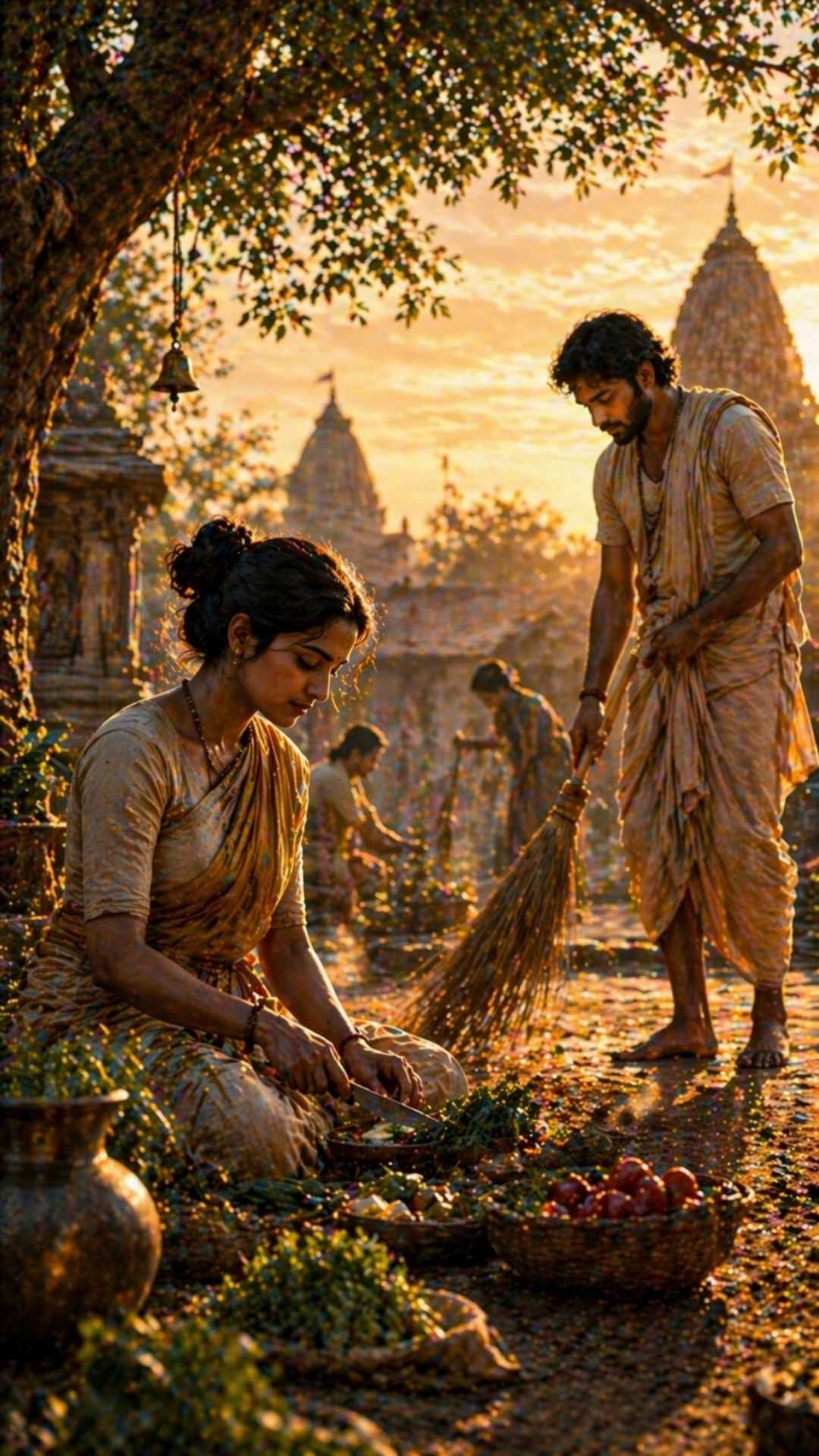 Yogini bei der Pranayama Atmung 