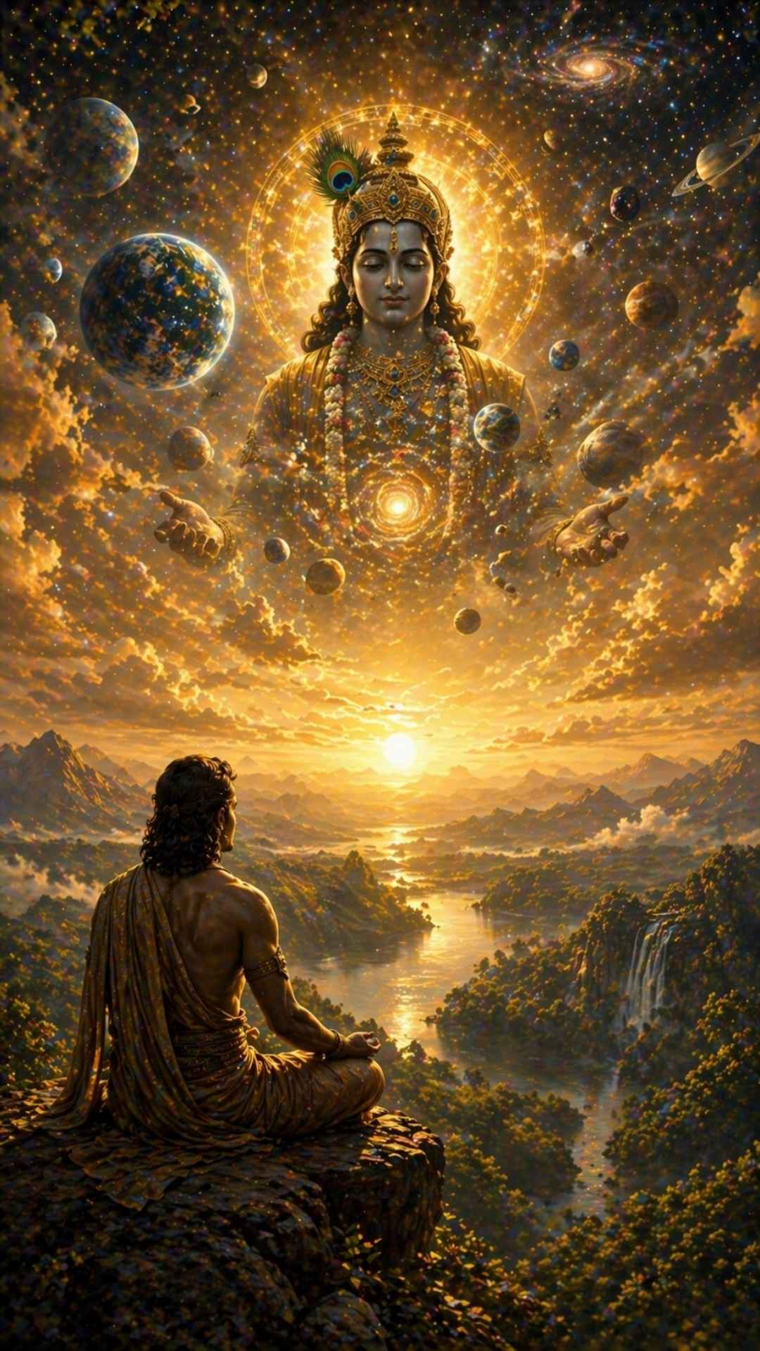 Yogini bei der Pranayama Atmung 