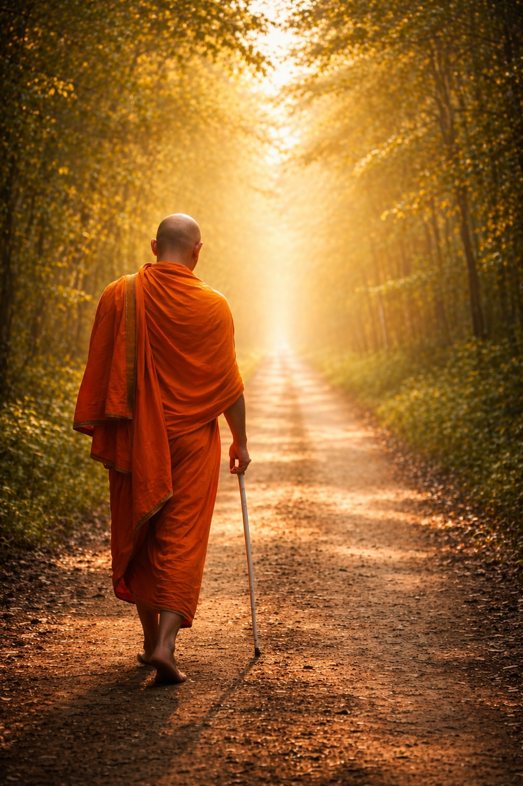 Swami kalki kal wie er einen weg lang geht und über die Weisheit des Körpers im Yoga nach denkt