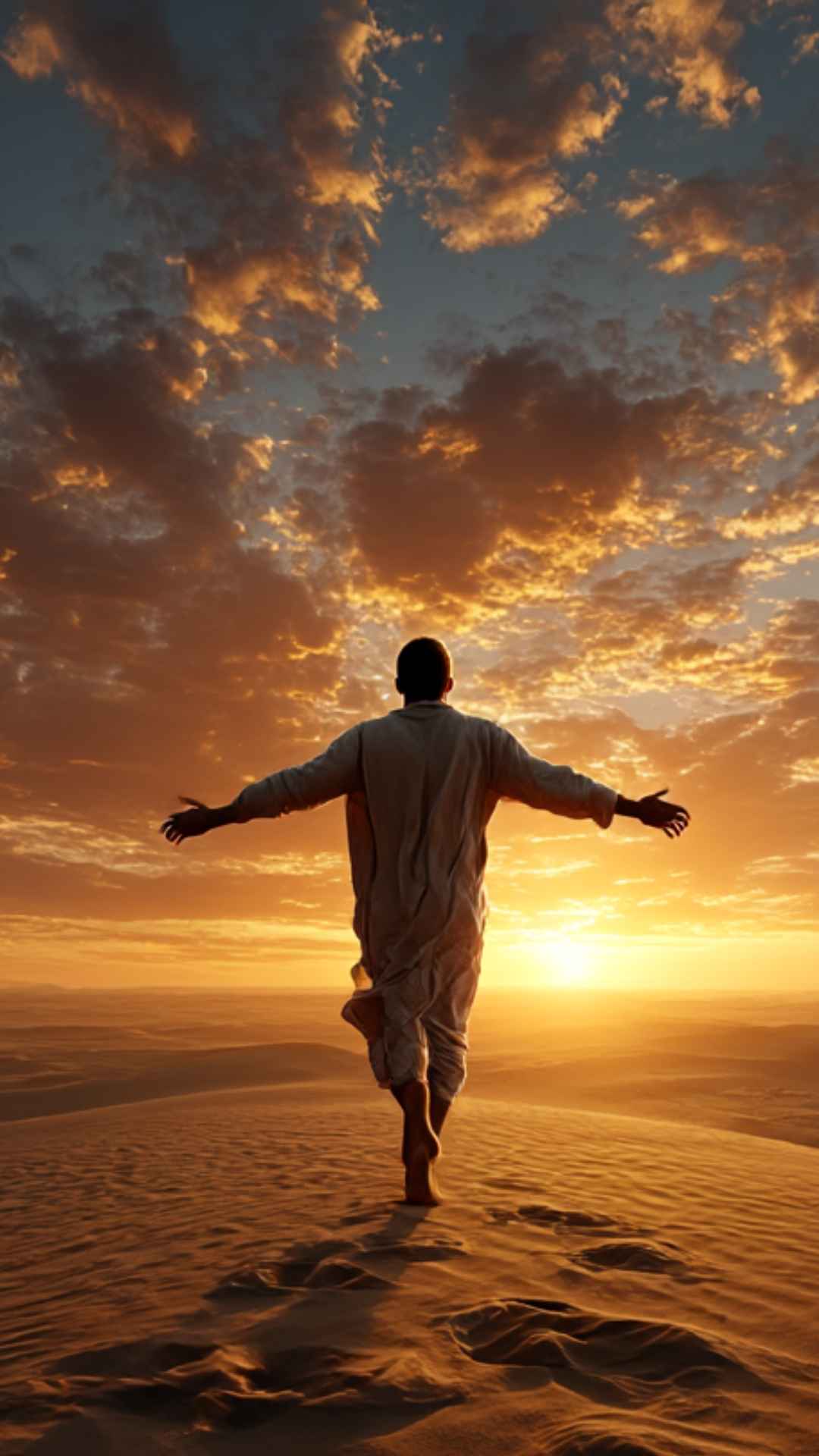 Warum Yoga dich näher zu dir bringt ist wie der Mann der durch die Wüste geht auf dem Foto