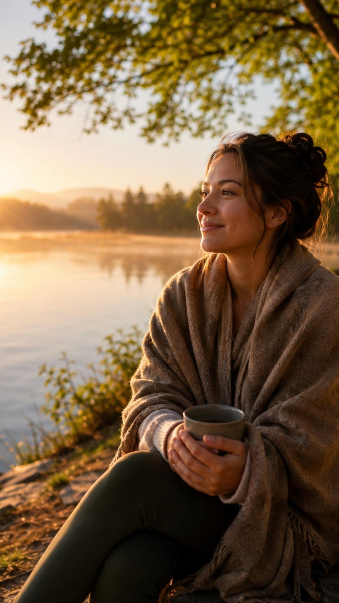 Yogini bei der Pranayama Atmung 