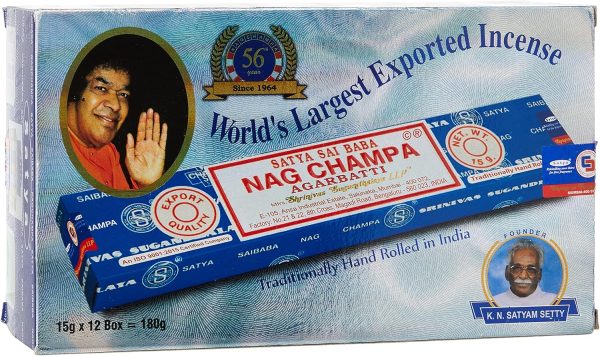 Satya Nag Champa Räucherstäbchen 15g – Bild 4