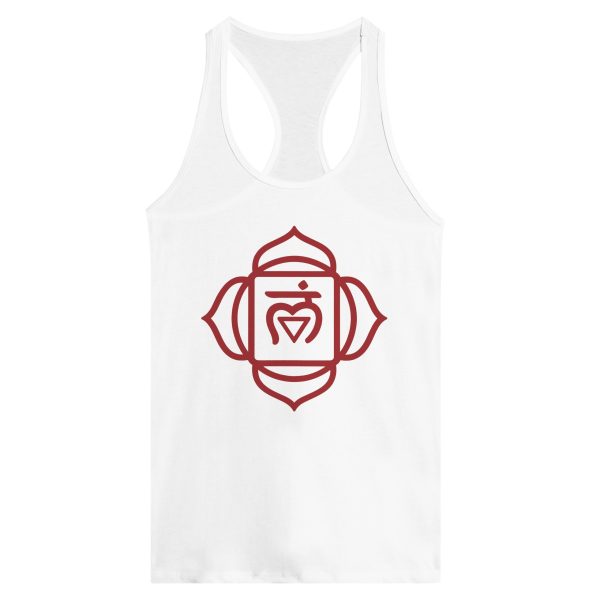 Damen Chakra Tanktop mit Wurzelchakra Yantra | Spirituelles Racerback Top | Root Chakra Design für Yoga & Achtsamkeit – Bild 5