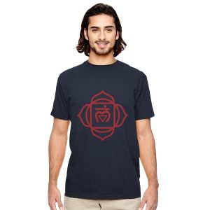 Bio Unisex T-Shirt mit Wurzelchakra Yantra | Spirituelles Shirt aus Bio-Baumwolle | Root Chakra Design | Yoga & Achtsamkeit